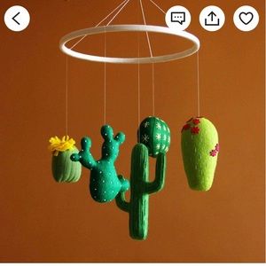 Felt Cactus Mobile 🌵